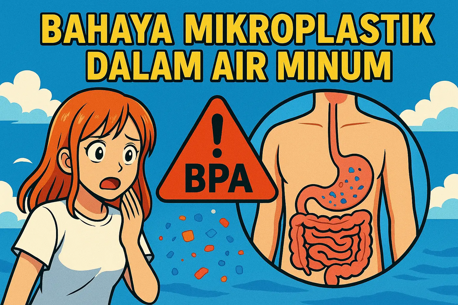 bahaya mikroplastik dalam air minum