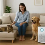 Air purifier menghilangkan bau dan bulu hewan di rumah