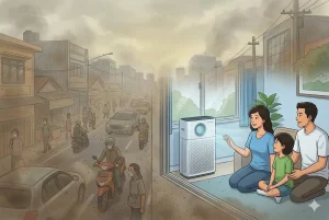 Read more about the article Debu Jalanan Cengkareng Jakarta Barat Kian Pekat, Efektifkah Air Purifier Coway Cegah Alergi?