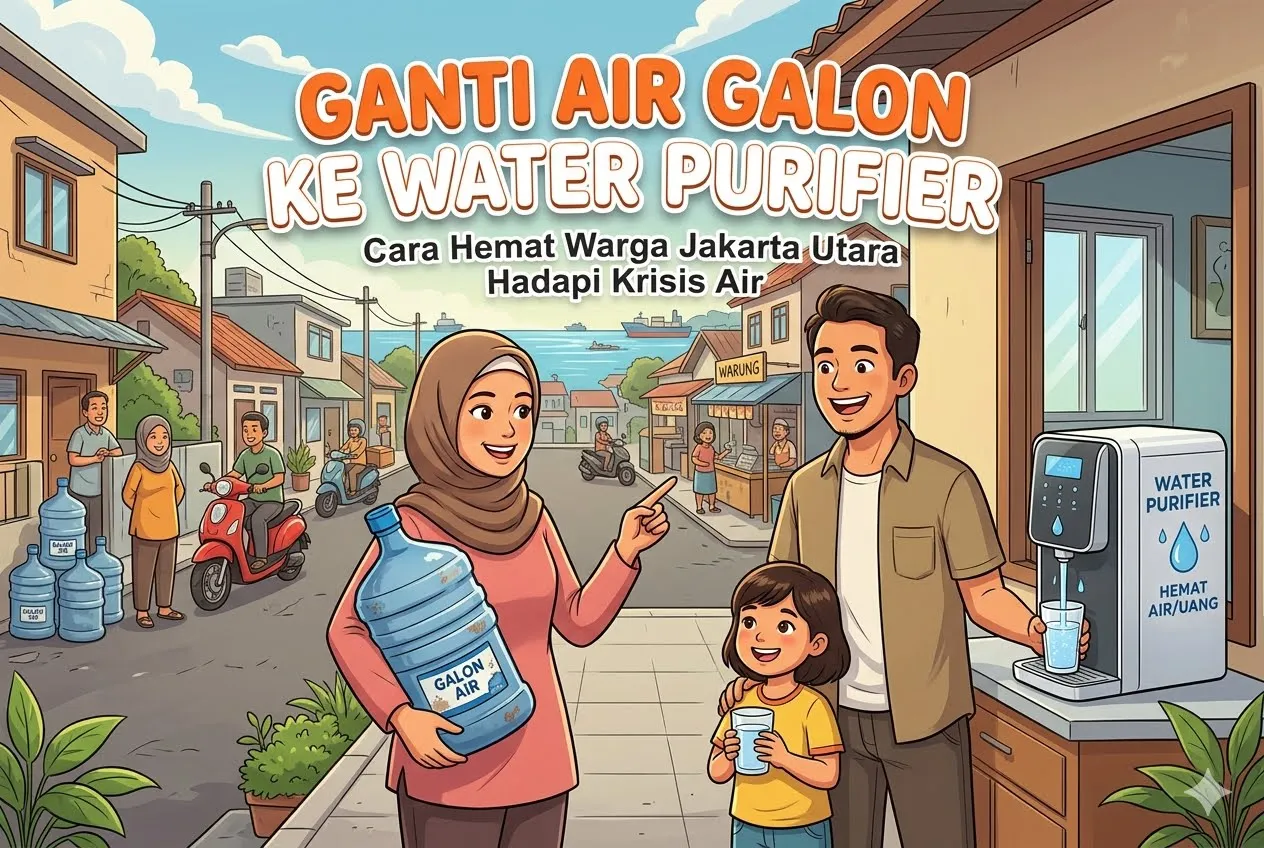 Ganti Air Galon ke Water Purifier: Cara Hemat Warga Jakarta Utara Hadapi Krisis Air