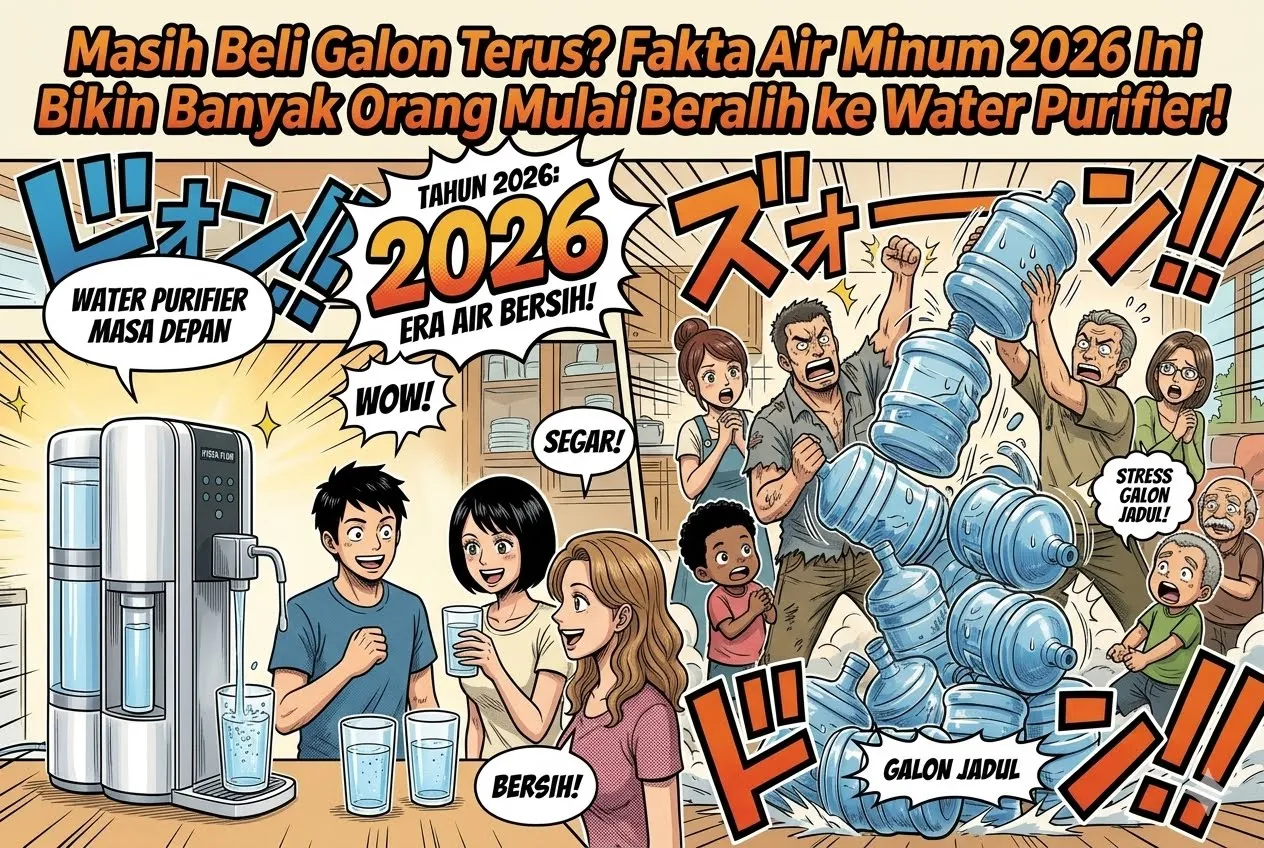 Masih Beli Galon Terus? Fakta Air Minum 2026 Ini Bikin Banyak Orang Mulai Beralih ke Water Purifier!